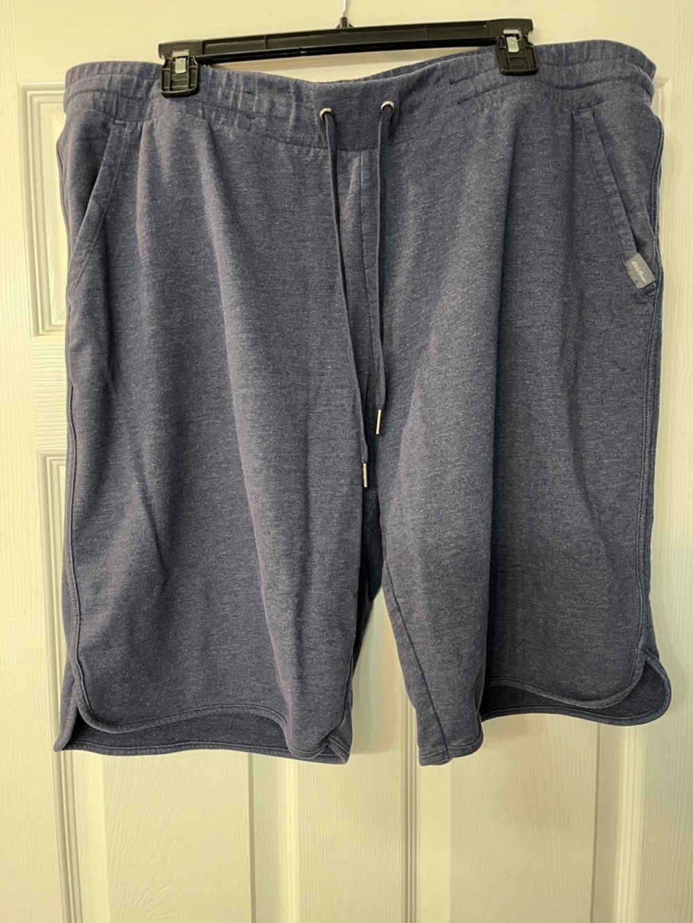 Eddie Bauer Dark Navy Sweatshirt Material SHORTS